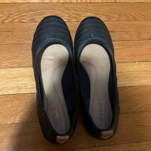 Timberland Blue Ballet Flats Ellsworth Women’s 8 Leather
